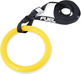 img 2 attached to Fuel Pureformance Gymnastics 🤸 Rings Set with Straps, Yellow