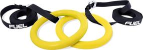 img 1 attached to Fuel Pureformance Gymnastics 🤸 Rings Set with Straps, Yellow