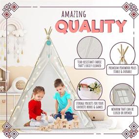 img 2 attached to 🧚 Enchanting Fairy Tale Kids Teepee Tent