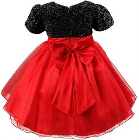 img 3 attached to Elegant Tulle Lace Bow Toddler Girls Christmas Party Dress - Bridesmaid, Wedding, 2-8 Years