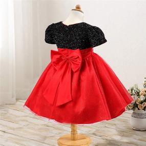 img 1 attached to Elegant Tulle Lace Bow Toddler Girls Christmas Party Dress - Bridesmaid, Wedding, 2-8 Years