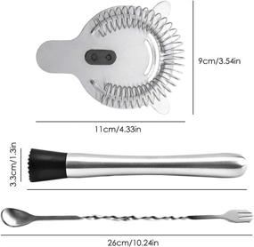 img 2 attached to 🍸 SENHAI Stainless Steel Bartenders' Cocktail Strainer