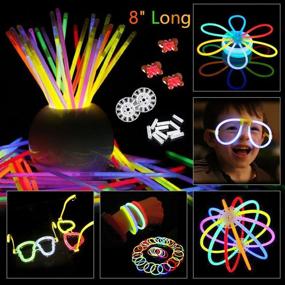 img 3 attached to 🎉 BUDI 200 Glow Sticks: Ultimate Party Favors for Kids and Adults – 467Pcs of Luminous Fun!