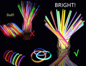 img 1 attached to 🎉 BUDI 200 Glow Sticks: Ultimate Party Favors for Kids and Adults – 467Pcs of Luminous Fun!