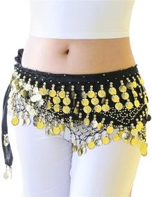 img 3 attached to 🌈 Bohemian Vibes: Gypsy Skirt Women Scarf Dancer Women's Accessories