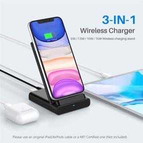 img 2 attached to 🔌 Yootech 3-in-1 USB C Charger & Wireless Charger - 38W, Compatible with iPhone 12/12 Pro, iPad Pro, Galaxy S21 - Includes 18W USB C, 5W for Airpods/iWatch - with Adapter