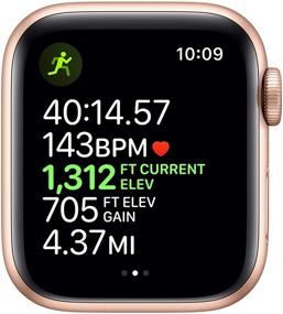 img 1 attached to Renewed Apple Watch Series 5 - 40MM GPS + Cellular in Gold Aluminum Case with Pink Sport Band