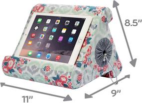 img 2 attached to 📱 Flippy iPad Tablet Stand: Multi-Angle Viewing, Cubby Storage for Home, Work & Travel | Damask Me Again