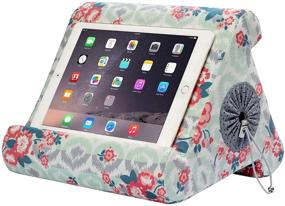 img 4 attached to 📱 Flippy iPad Tablet Stand: Multi-Angle Viewing, Cubby Storage for Home, Work & Travel | Damask Me Again