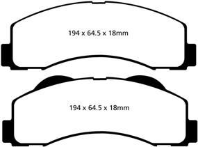 img 1 attached to Трансляция на русский язык этого заголовка товара: "Тормоза EBC Brakes DP71855 серии 7000 Greenstuff SUV Supreme Compound – улучшенная тормозная сила в красном дизайне