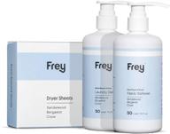 🌸 frey all-in-one package: concentrated clothing detergent, fabric softener, and dryer sheets logo