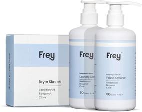 img 4 attached to 🌸 FREY All-in-One Package: Concentrated Clothing Detergent, Fabric Softener, and Dryer Sheets