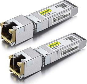 img 4 attached to 10GBase-T SFP+ Transceivers, 10G Copper RJ-45 SFP+ CAT.6a, up to 30 meters, 🔌 Cisco SFP-10G-T-S Compatible, Ubiquiti UniFi UF-RJ45-10G Supported, Fortinet, Netgear, D-Link, Supermicro (Pack of 2)