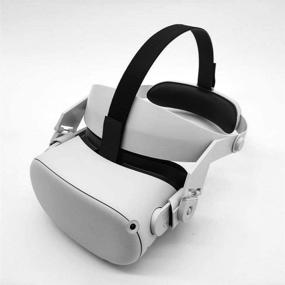 img 1 attached to Улучшите опыт использования Oculus Quest 2 с SENFI регулируемым ремнем изгиба: удобная подушка для головы и замена элитного ремня для оптимальной посадки и защиты