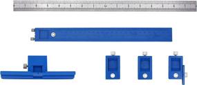 img 3 attached to 🔧 Efficient Power Tools Punch Locator and Drill Guide Sleeve Cabinet Hardware Jig for Easy Handle and Knob Installation on Doors and Drawers - Blue Plastic Box