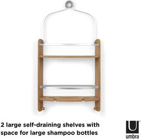 img 1 attached to 🚿 Umbra Barrel Shower Caddy 11.18 x 33.53 x 64.26 cm - Organize Your Shower Essentials with Style!