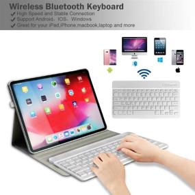 img 2 attached to 🔌 Magnetic Bluetooth Keyboard with Detachable Charging for Enhanced Tablet Experience