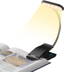 img 4 attached to 📚 Thunia Reading Light: Rechargeable Eye-Care Book Light with 9 LED, 3 Color Temperature, Stepless Touch-Controlled - Portable Lamp for Outdoor, Bedside, Kindle, Laptop - Perfect Gift for Kids!