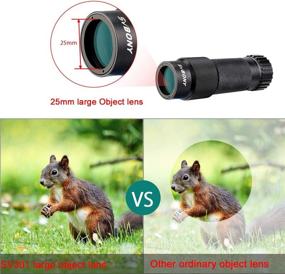 img 1 attached to 🔭 SVBONY SV301 Portable Monocular Telescope for Adults: 10x25 High Power Compact Hand Telescope for Vision Aid, Guidepost Menu, Camping, Hiking, Travel