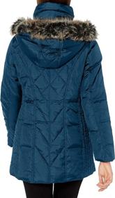 img 3 attached to 💎 Diamond Quilted Down Coat for Women by LONDON FOG