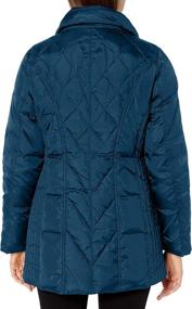 img 2 attached to 💎 Diamond Quilted Down Coat for Women by LONDON FOG