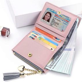 img 1 attached to 💼 Women's Small Compact RFID Wallet with Bifold Design - Credit Card Holder Mini Pocket Wallet
