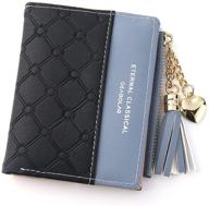 💼 women's small compact rfid wallet with bifold design - credit card holder mini pocket wallet logo
