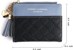 img 2 attached to 💼 Women's Small Compact RFID Wallet with Bifold Design - Credit Card Holder Mini Pocket Wallet
