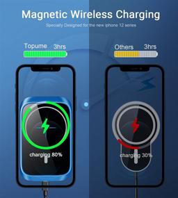 img 3 attached to Ultimate Convenience: 15W Magnetic Wireless Car Charger for iPhone 12/12 Pro/12 Mini/12 Pro Max, Auto-Alignment Car Phone Mount Air Vent Phone Holder Charger Compatible with Mag-Safe Case