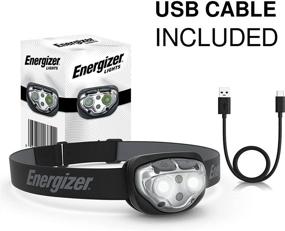 img 2 attached to 💡 Energizer Rechargeable LED Headlamp - Water Resistant, High Brightness, Multiple Modes - Best Camping, Running, Outdoors Headlight - Emergency Light, USB Included - Black