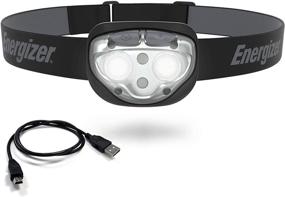 img 4 attached to 💡 Energizer Rechargeable LED Headlamp - Water Resistant, High Brightness, Multiple Modes - Best Camping, Running, Outdoors Headlight - Emergency Light, USB Included - Black