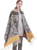 🧣 winter warmth and style: riiqiichy women scarf pashmina shawls wraps stole with tassel logo