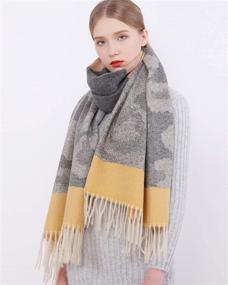 img 1 attached to 🧣 Winter Warmth and Style: RIIQIICHY Women Scarf Pashmina Shawls Wraps Stole with Tassel