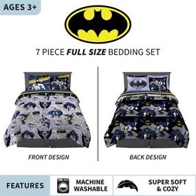 img 2 attached to Franco Bedding Super Comforter Batman Bedding