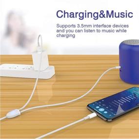 img 3 attached to 🎧 Высококачественный 2-в-1 USB C к 3.5 мм аудио кабель Aux для Google Pixel, Galaxy Note, OnePlus, iPad, Moto, Xiaomi и других устройств - 4 фута