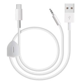 img 4 attached to 🎧 Высококачественный 2-в-1 USB C к 3.5 мм аудио кабель Aux для Google Pixel, Galaxy Note, OnePlus, iPad, Moto, Xiaomi и других устройств - 4 фута