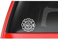 🚒 наклейка на автомобильное стекло customdecal us 4" с виниловым логотипом противопожарной службы - идеально подходит для пожарников логотип