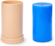 🕯️ cylinder mold plastic candles: complete set for effortless candle making logo