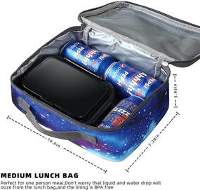 img 3 attached to 🌌 Keep Lunch Fresh all Day with the Galaxy Insulated Bento Lunch Box for Kids/Toddler