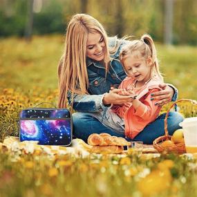 img 1 attached to 🌌 Keep Lunch Fresh all Day with the Galaxy Insulated Bento Lunch Box for Kids/Toddler