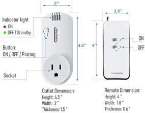 img 1 attached to Enhanced Range Wireless Lights: Remote Control 500Ft to 1000Ft