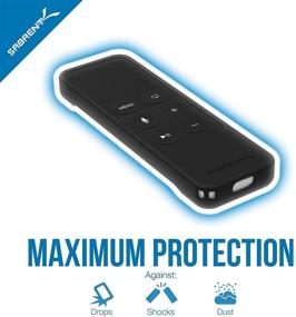 img 1 attached to 📱 Enhanced Protection for Sabrent Apple TV (4th Gen and 4K) Remote: Shockproof Case with Magnetic Mount Holder