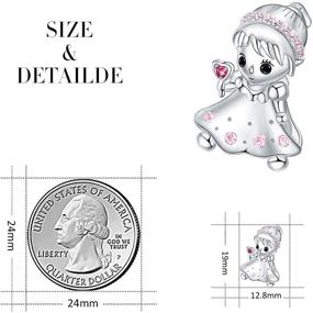 img 3 attached to 925 Sterling Silver Little Princess Bead Charms for Bracelet and Necklace - Forever Queen Little Girl Boy Charms, Ideal Jewelry Gift with Gift Box