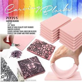 img 3 attached to 🖼️ Printmaking Rubber Carving Blocks for High-Quality Printing