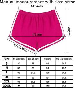 img 3 attached to 🩳 URATOT 4 Pack Women's Cotton Yoga Sports Shorts - Ideal for Gym, Dance & Dolphin Running Activities