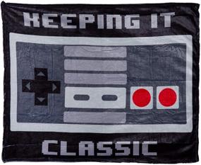 img 3 attached to 🕹️ Retro Gaming Ultra Plush Decorative Throw Blanket: Stay Classic with a Novelty Twist