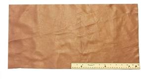 img 3 attached to Lightweight Light Brown Cowhide Upholstery Leather Piece - 2 SF, 12 x 24 inches