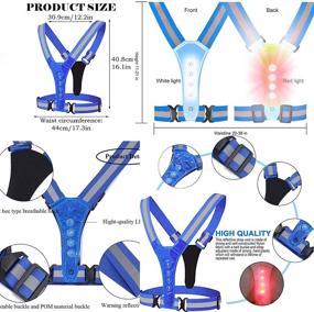 img 3 attached to Светоотражающий жилет LOOMUSUN для бега Gear