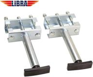 enhance stability and convenience: libra set 2 quick-release spring loaded pull pin for rv 5th wheel landing gear logo