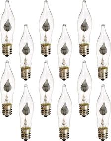 img 1 attached to 🕯️ Holiday Joy - Crystal Clear Flame Tip Candelabra Replacement Bulbs for Electric Window Candle Lamps - CA5 - E12-1 Watt - 120 Volts (6 Pack)